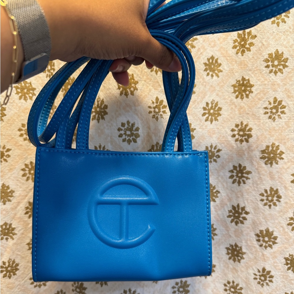 Telfar Cyan Shopping Bag - Small